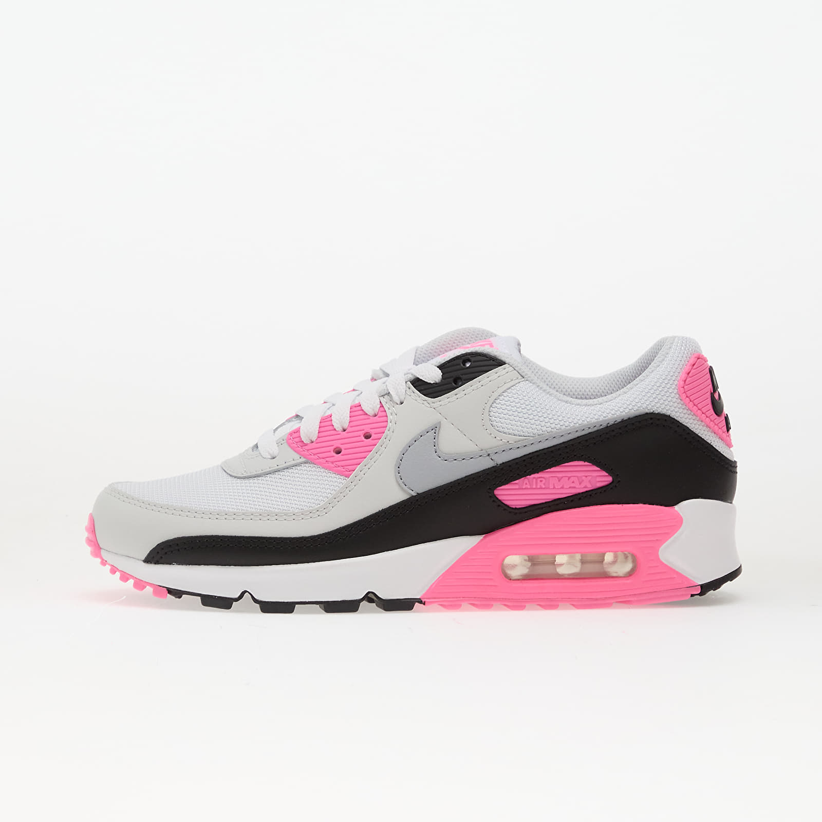 Sapatos de mulher Nike Air Max 90 White/ Wolf Grey-Pink Glow-Black