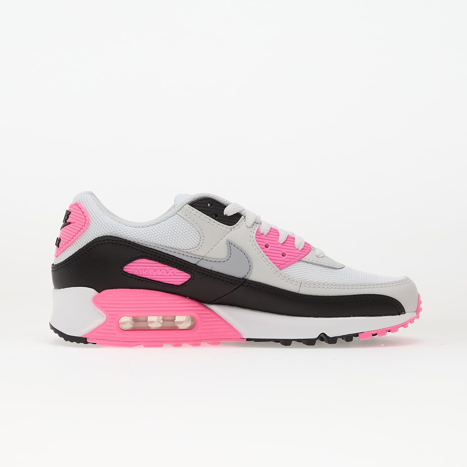 Sapatos de mulher Nike Air Max 90 White/ Wolf Grey-Pink Glow-Black