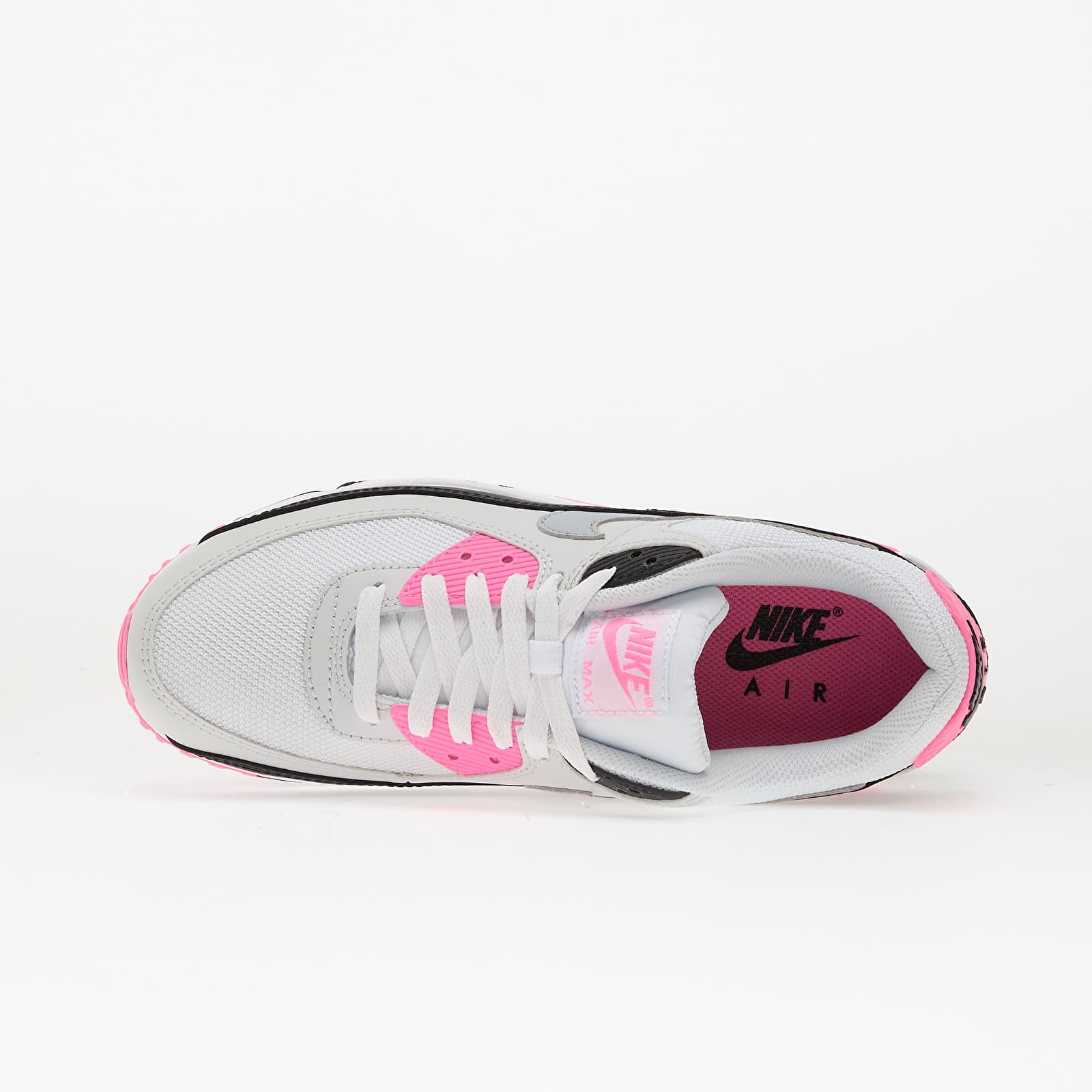 Sapatos de mulher Nike Air Max 90 White/ Wolf Grey-Pink Glow-Black