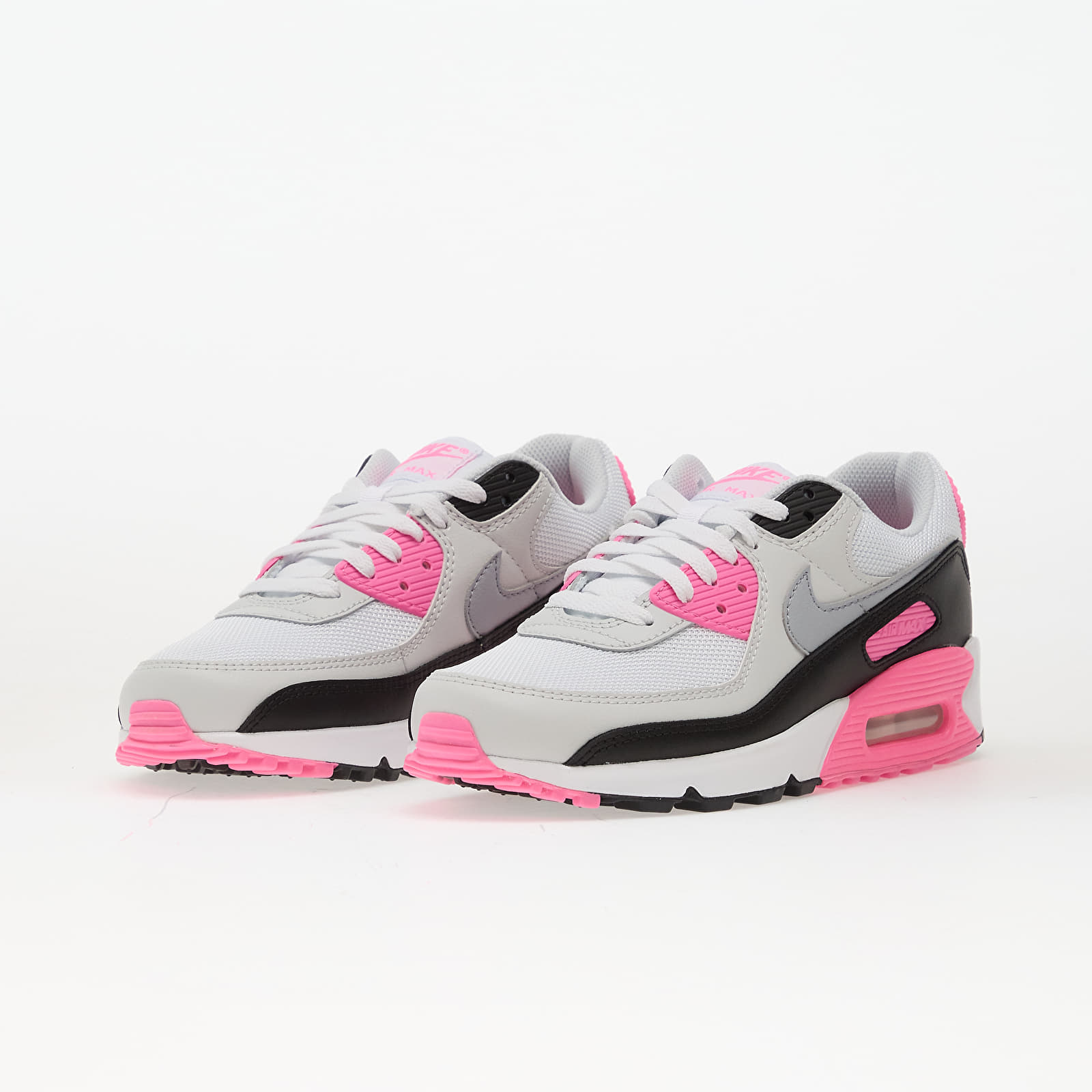 Sapatos de mulher Nike Air Max 90 White/ Wolf Grey-Pink Glow-Black