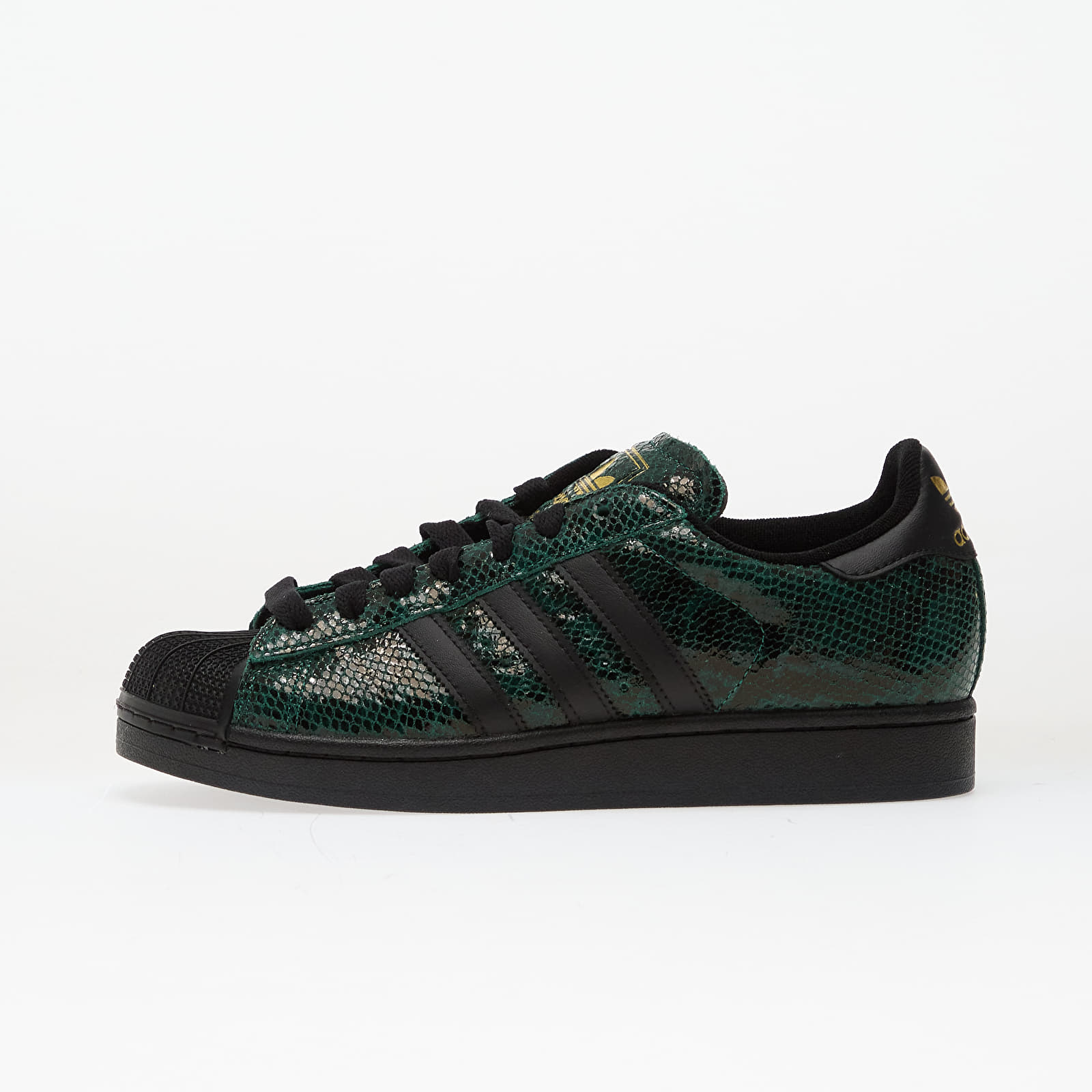 Sko til kvinder adidas Superstar II W Collegiate Green/ Core Black/ Gold Metallic