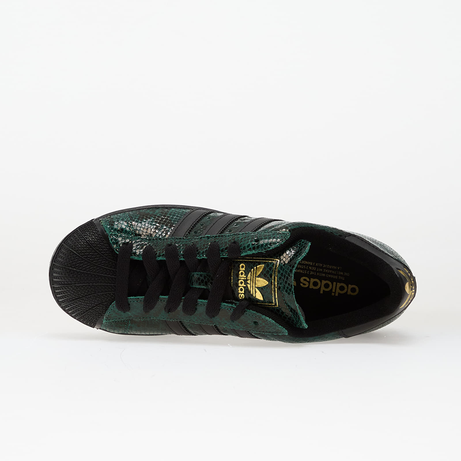 Sko til kvinder adidas Superstar II W Collegiate Green/ Core Black/ Gold Metallic