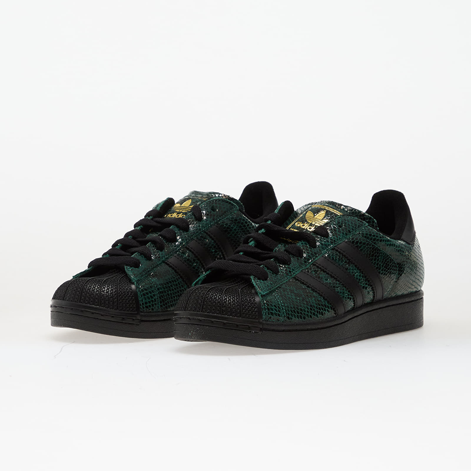 Sko til kvinder adidas Superstar II W Collegiate Green/ Core Black/ Gold Metallic