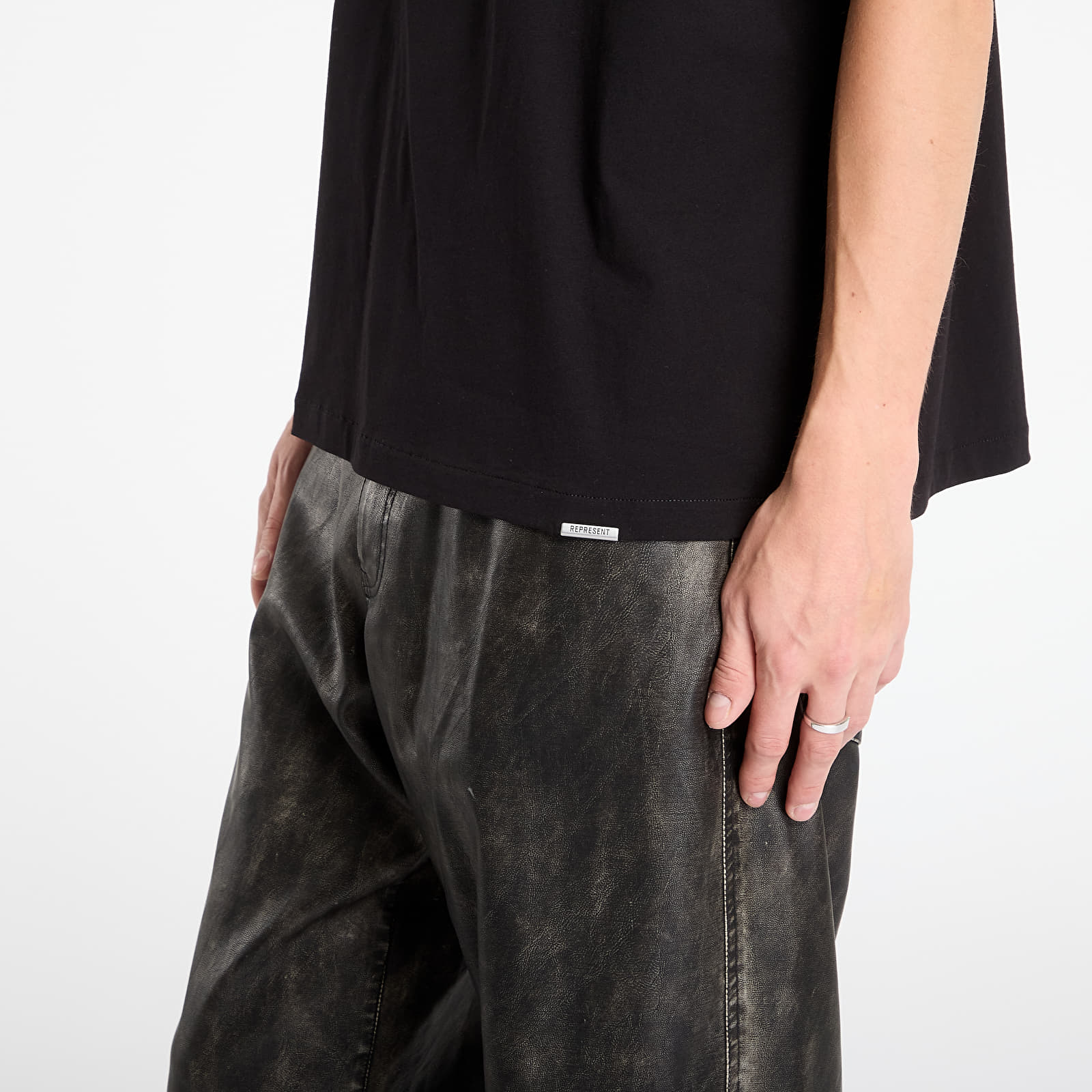 Koszulki REPRESENT Initial Oversized T-Shirt Black