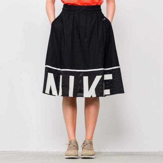 Skirts Nike Sportswear Mesh Skirt Black Light Bone Footshop