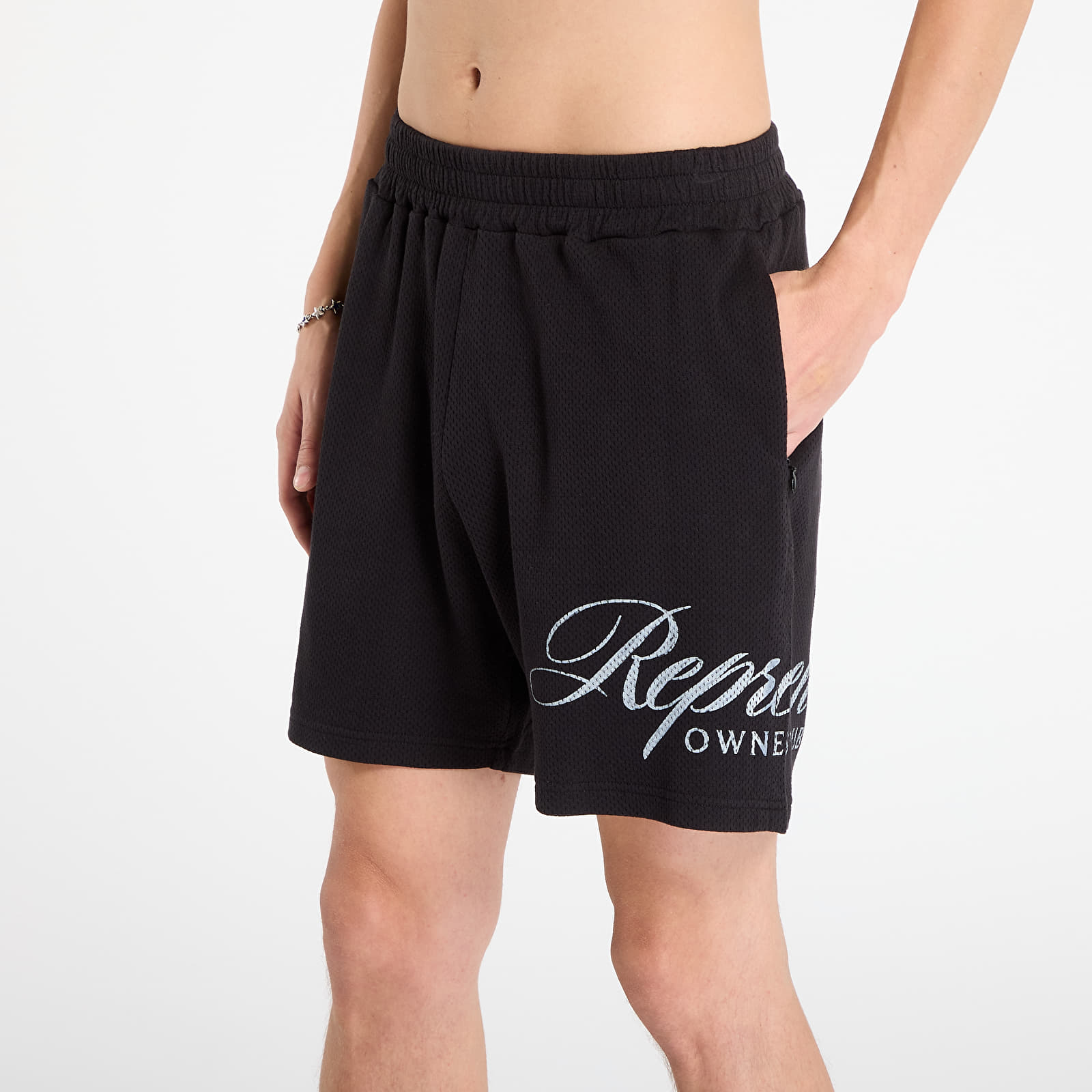 Shorts REPRESENT Represent Owners Club Script Mesh Shorts Black