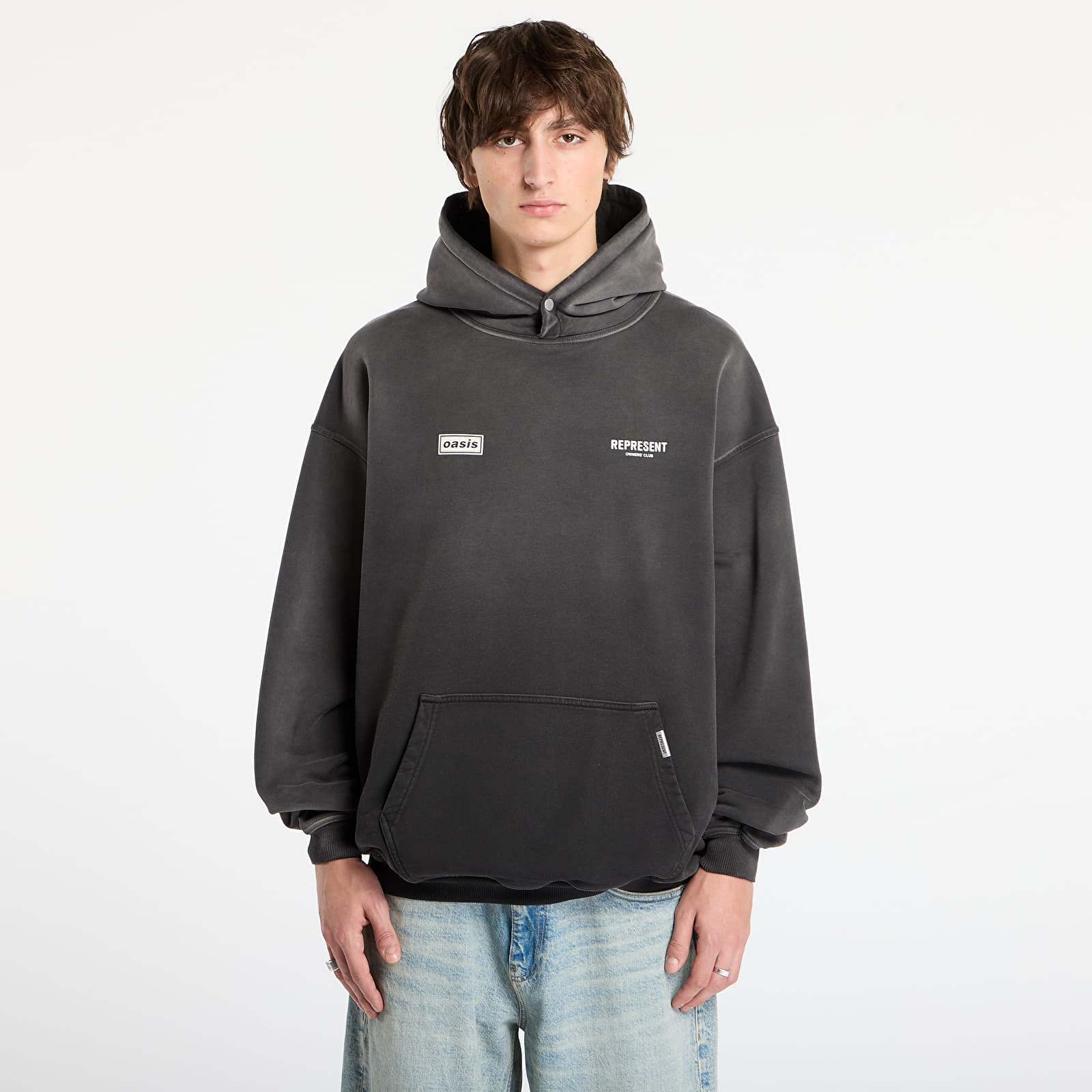 Sweatshirt REPRESENT Oasis Owners Club Hoodie Stained Black S
