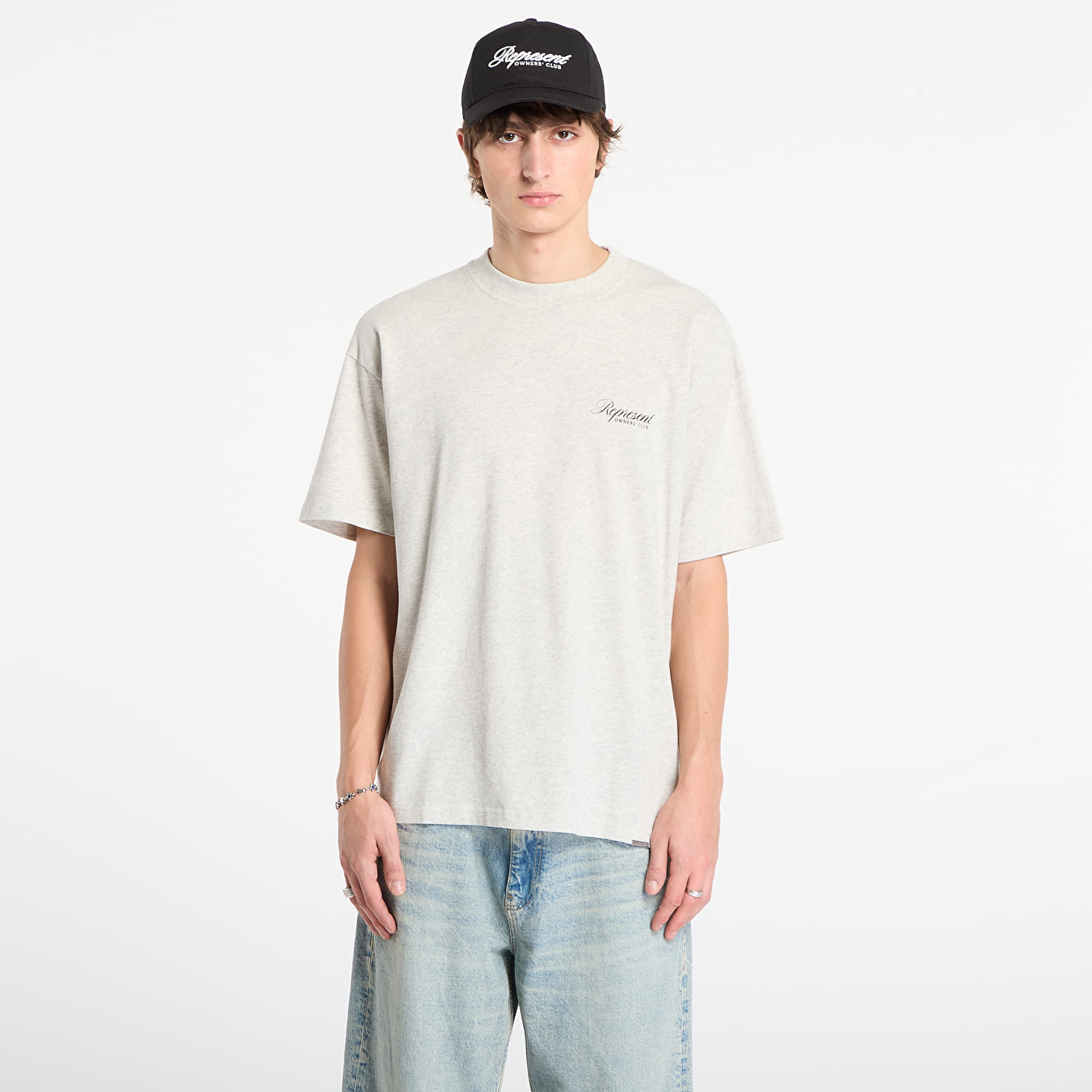 Тениски REPRESENT Represent Owners Club Script T-Shirt Cream Marl