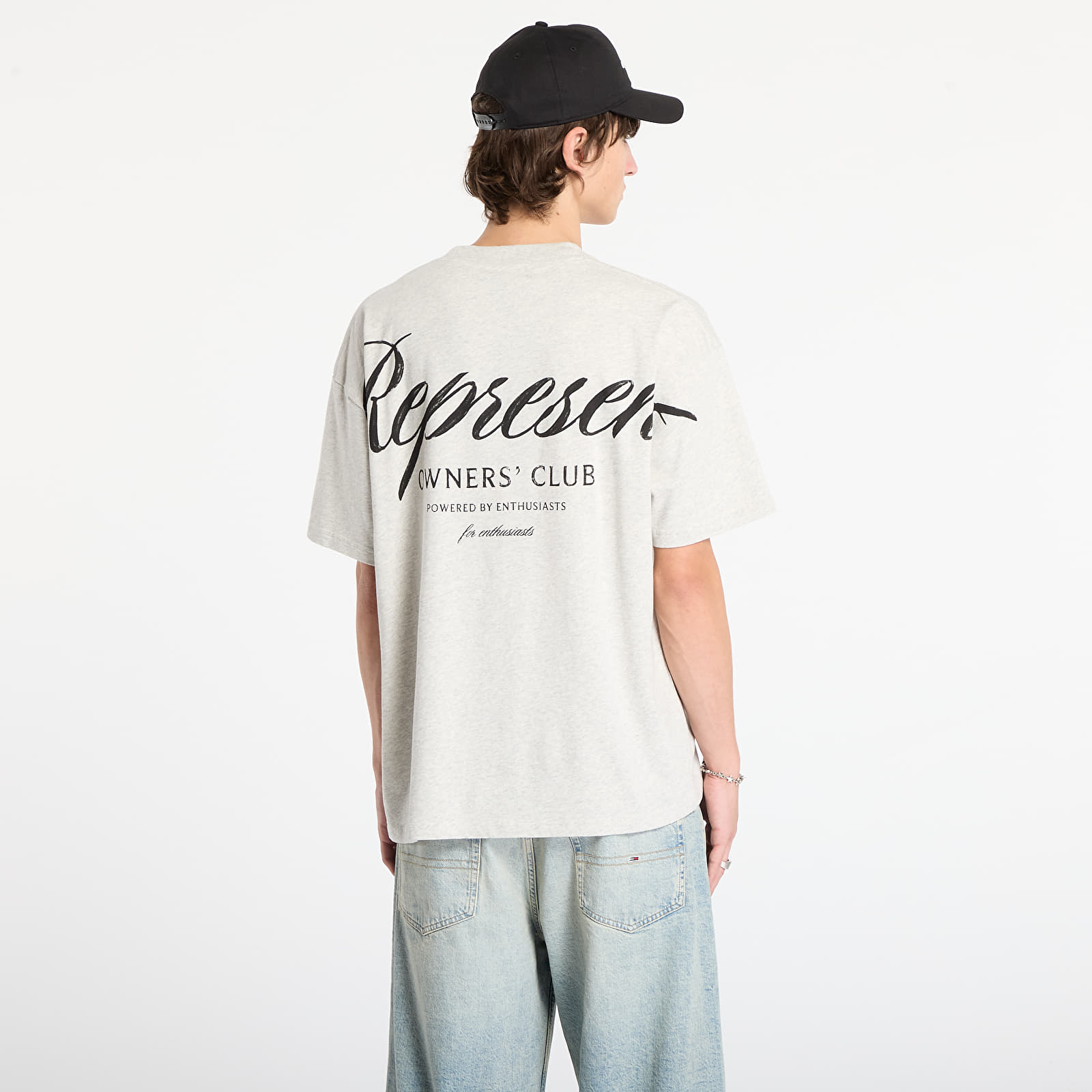 Тениски REPRESENT Represent Owners Club Script T-Shirt Cream Marl
