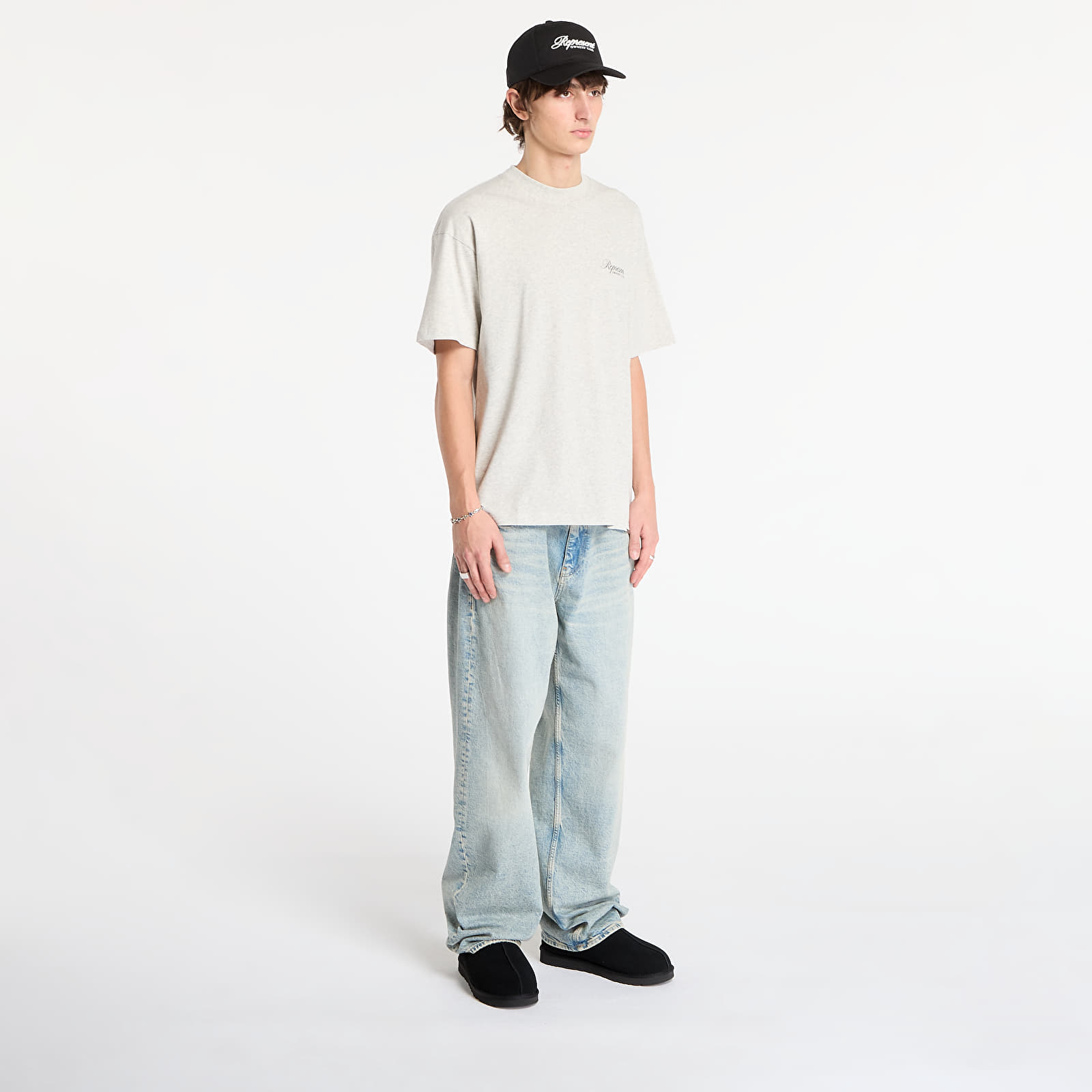 Тениски REPRESENT Represent Owners Club Script T-Shirt Cream Marl