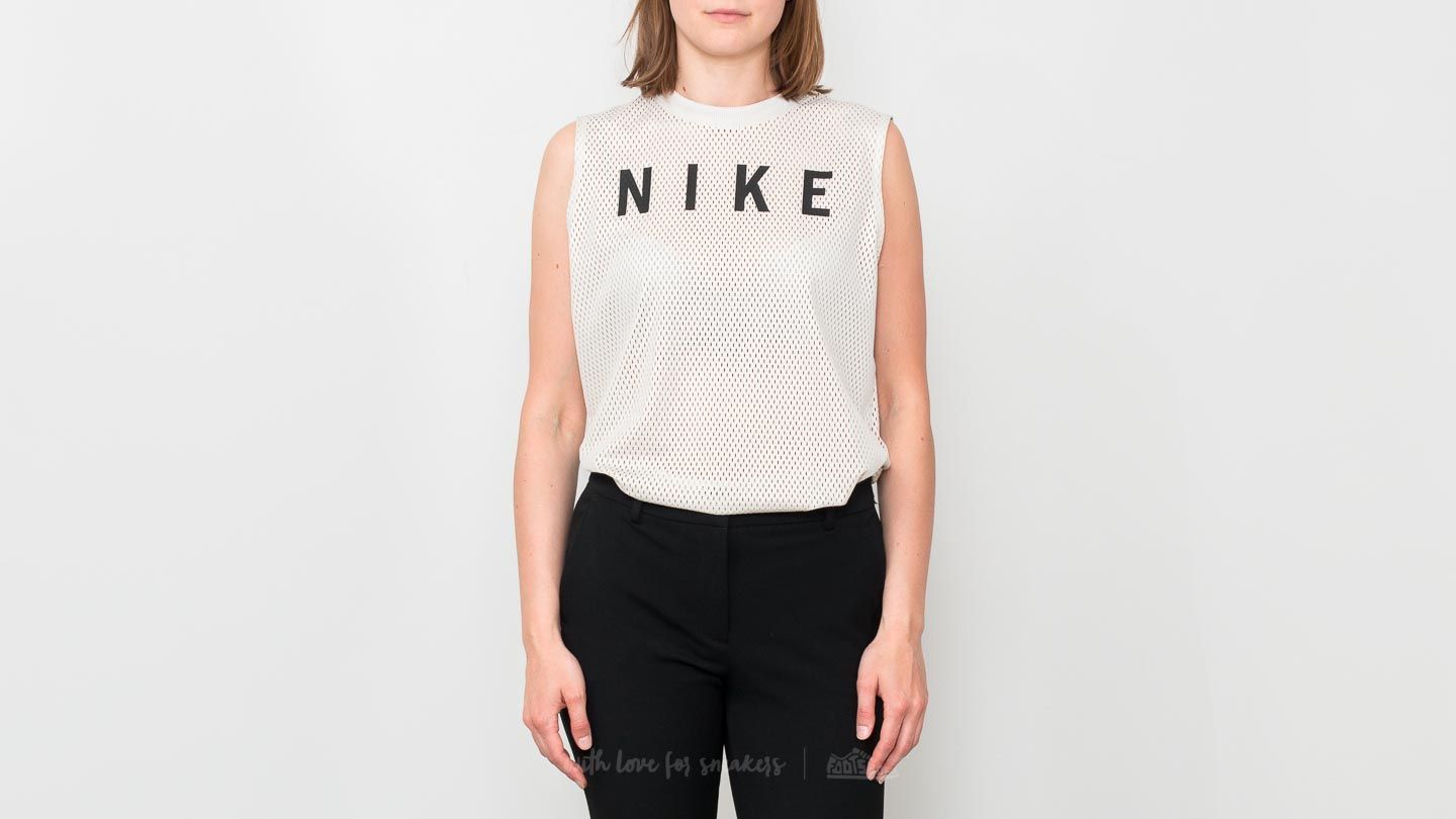 Koszulki na ramiączkach Nike Sportswear Muscle Mesh Tank Top Desert Sand/ Black
