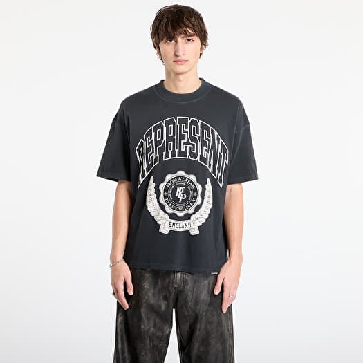 REPRESENT Legacy Crest T-Shirt Stained Black