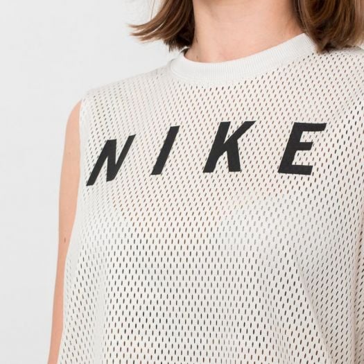 Vests Nike Sportswear Muscle Mesh Tank Top Desert Sand Black Footshop