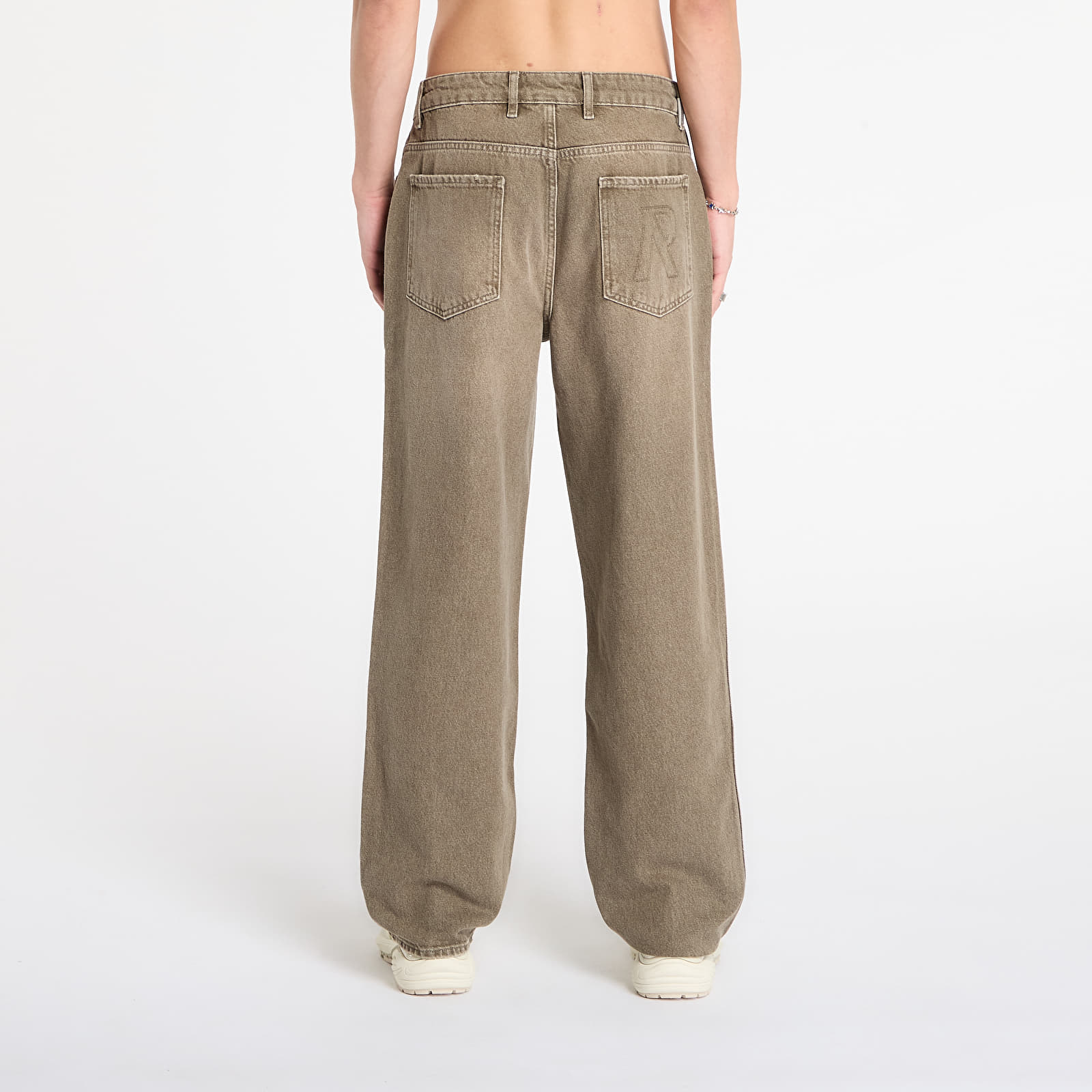 Дънки REPRESENT R3 Baggy Denim Washed Olive