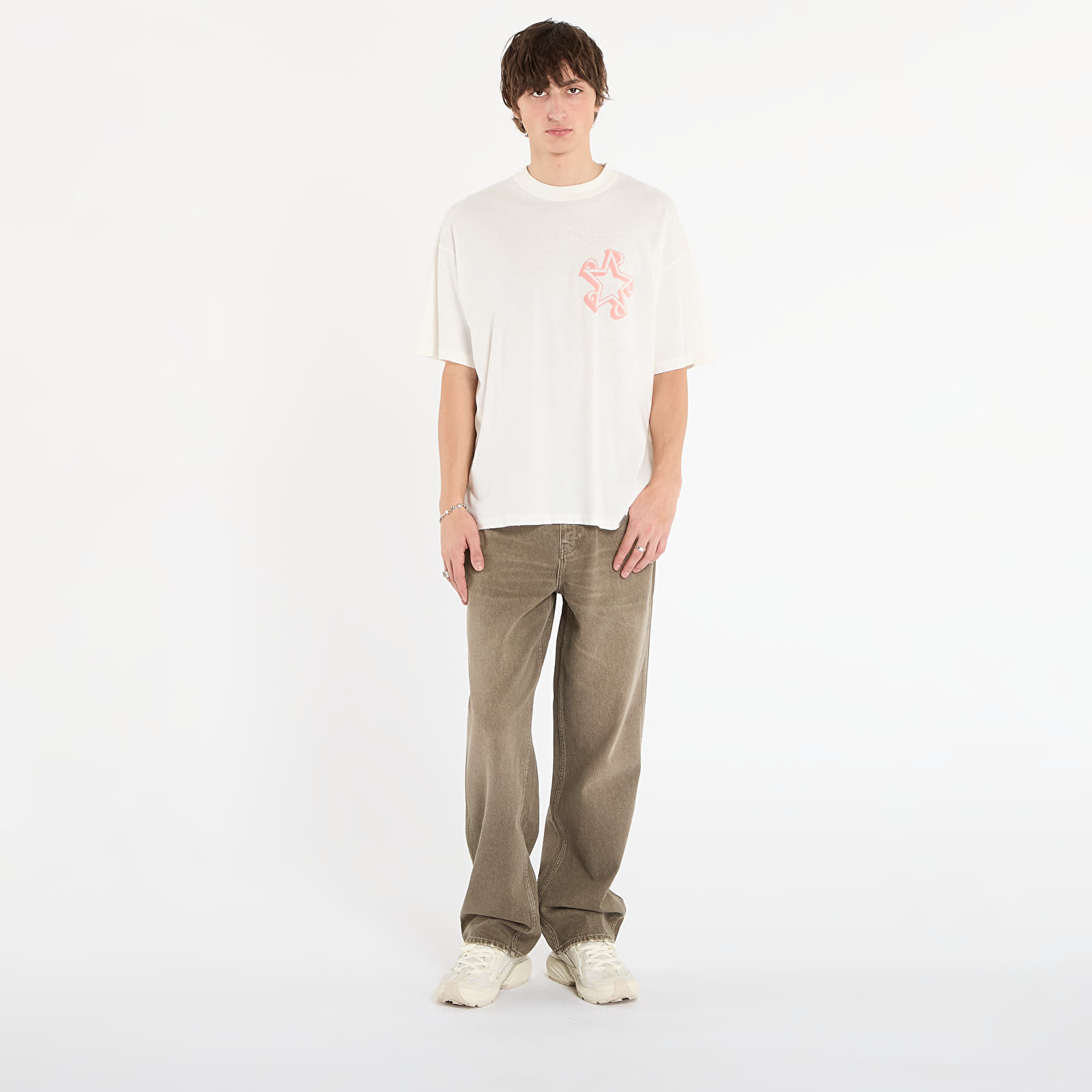 Дънки REPRESENT R3 Baggy Denim Washed Olive