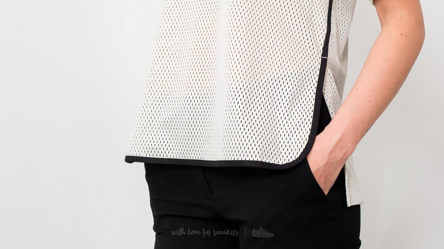Marškinėliai Nike Sportswear Shortsleeve Mesh Top Light Bone/ Black