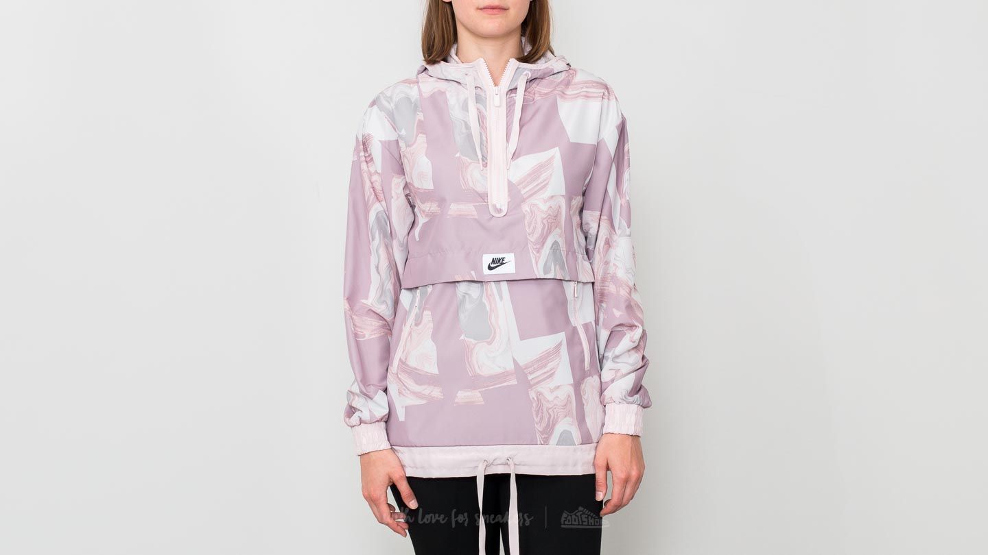Coach Jackets Nike Sportswear Marble All Over Print Jacket Elemental Rose/ Barely Rose