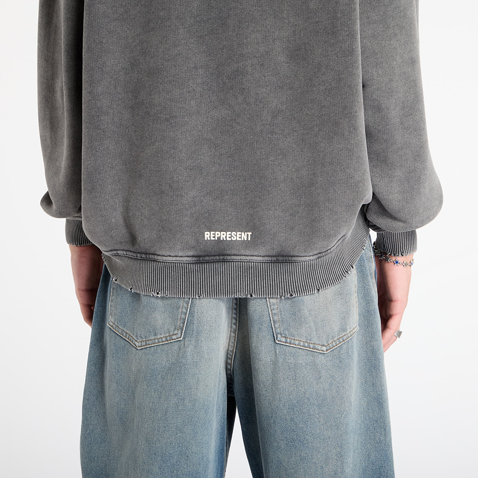 Суичърти REPRESENT Initial Star Hoodie Vintage Grey
