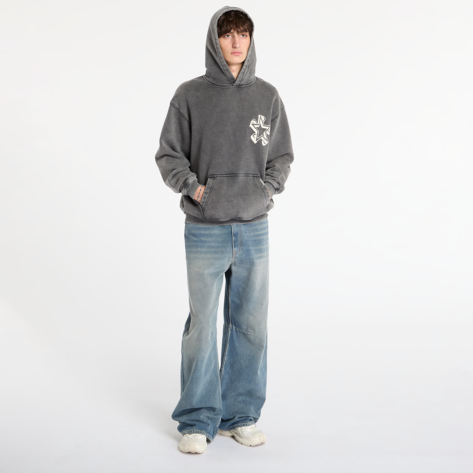 Суичърти REPRESENT Initial Star Hoodie Vintage Grey