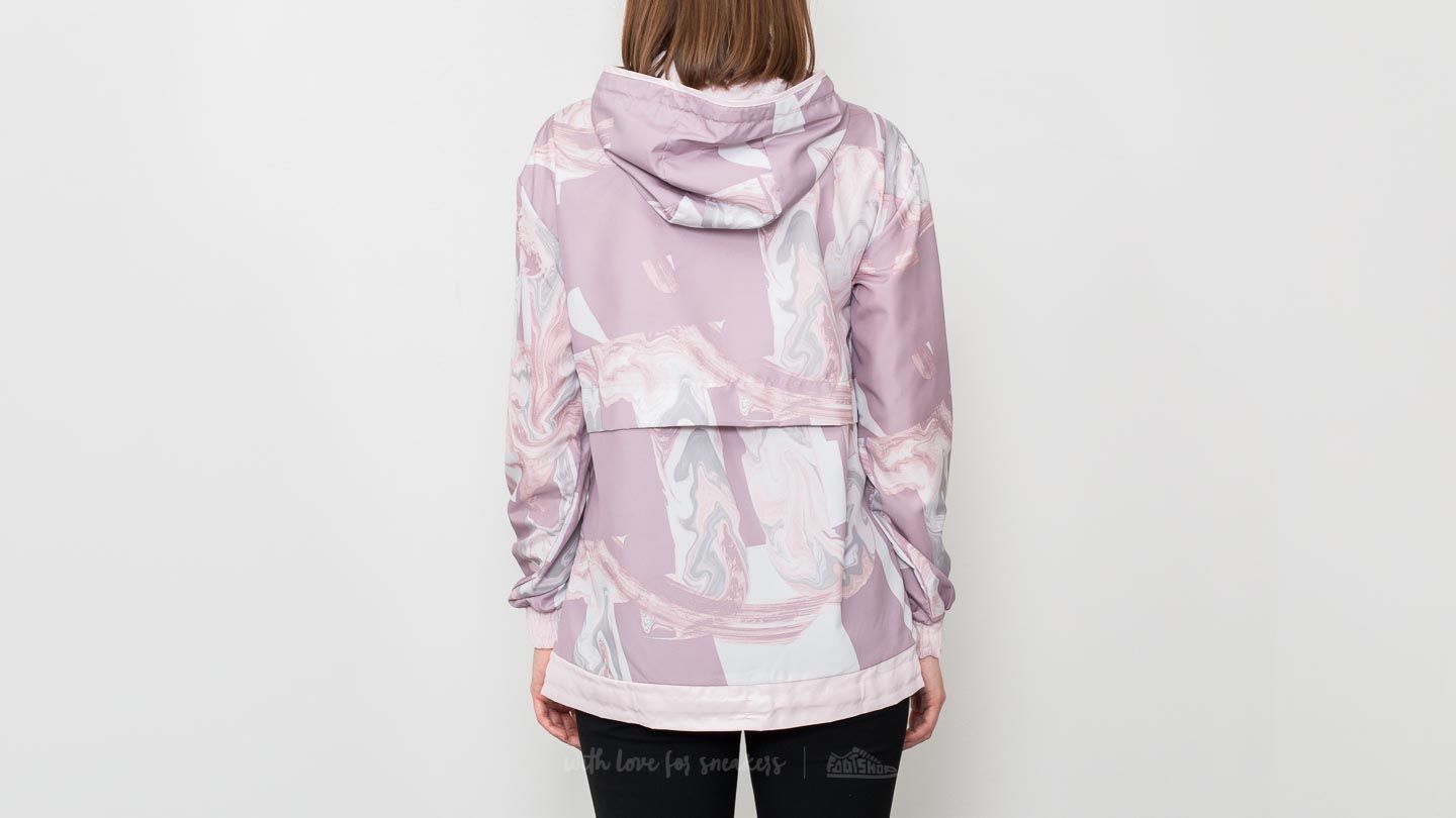 Coach Jackets Nike Sportswear Marble All Over Print Jacket Elemental Rose Barely Rose Footshop