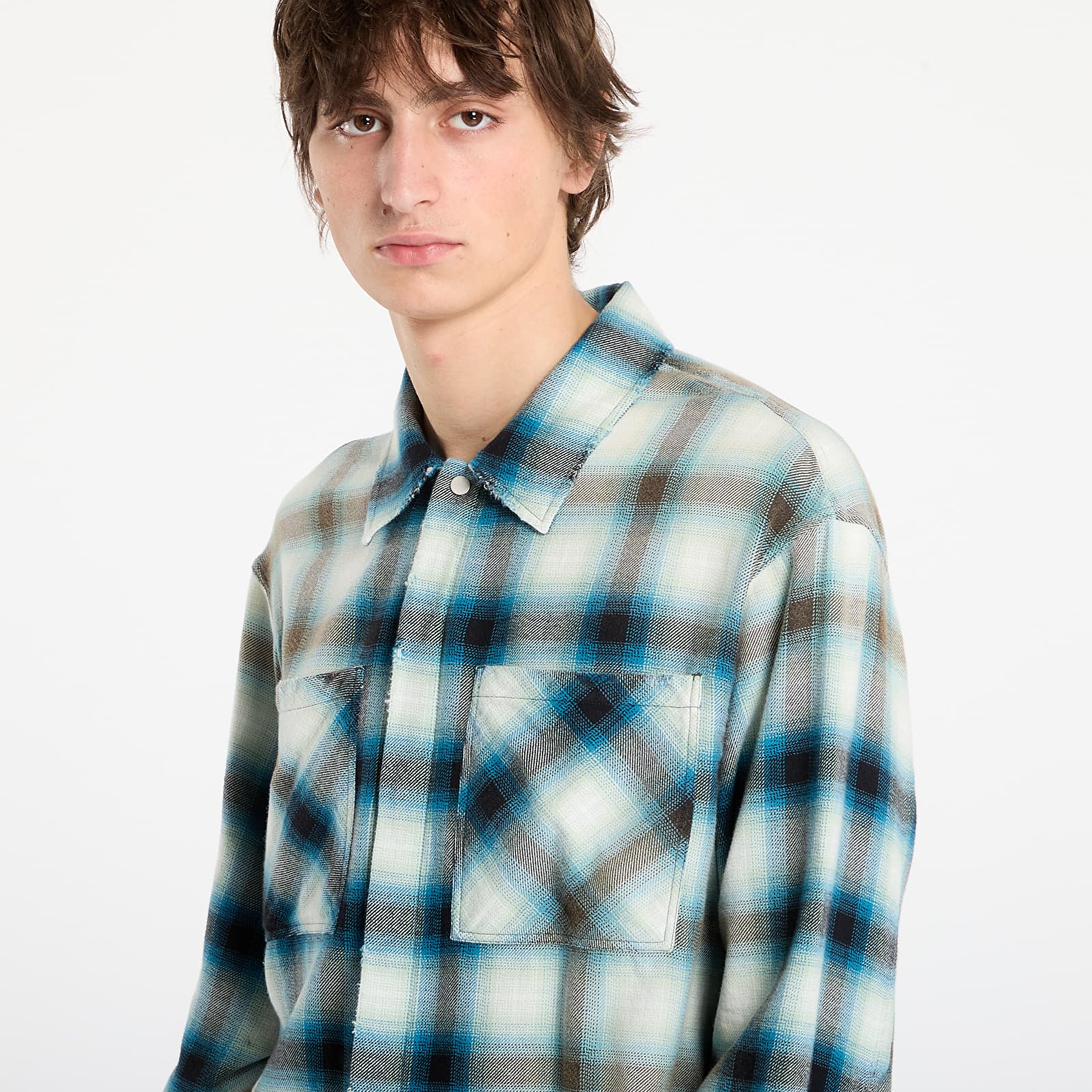 Camisas REPRESENT Sun Bleached Flannel Shirt Cloud