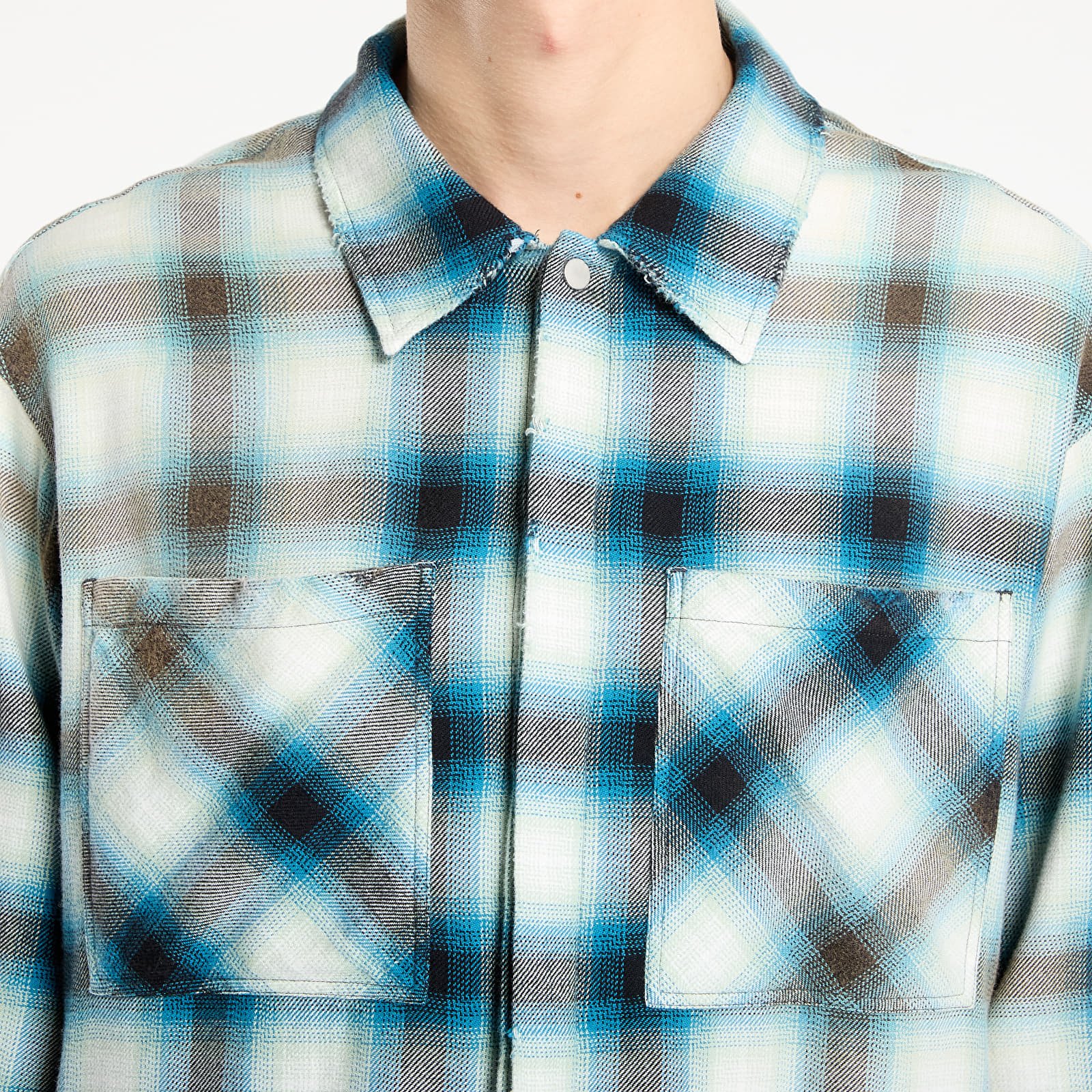 Camisas REPRESENT Sun Bleached Flannel Shirt Cloud