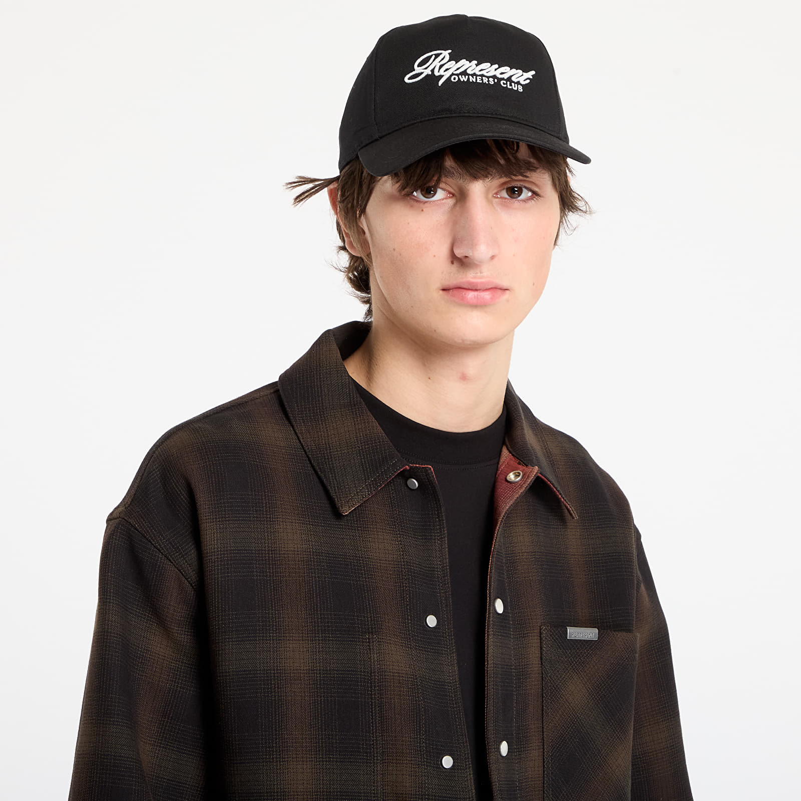 Overshirt REPRESENT Bonded Reversible Check Shirt Nero