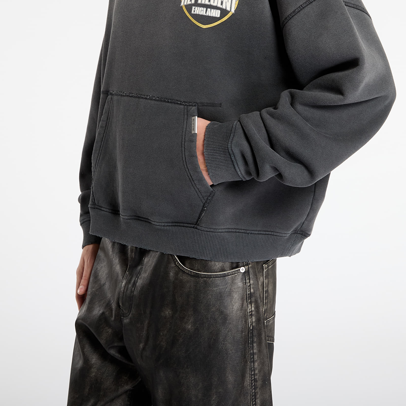 Bluzy REPRESENT Represent Angel Border Hoodie Stained Black
