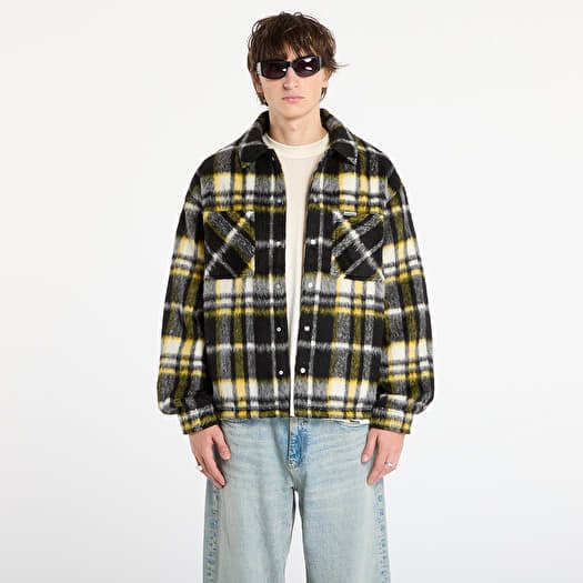 REPRESENT Textured Overshirt Jet Black