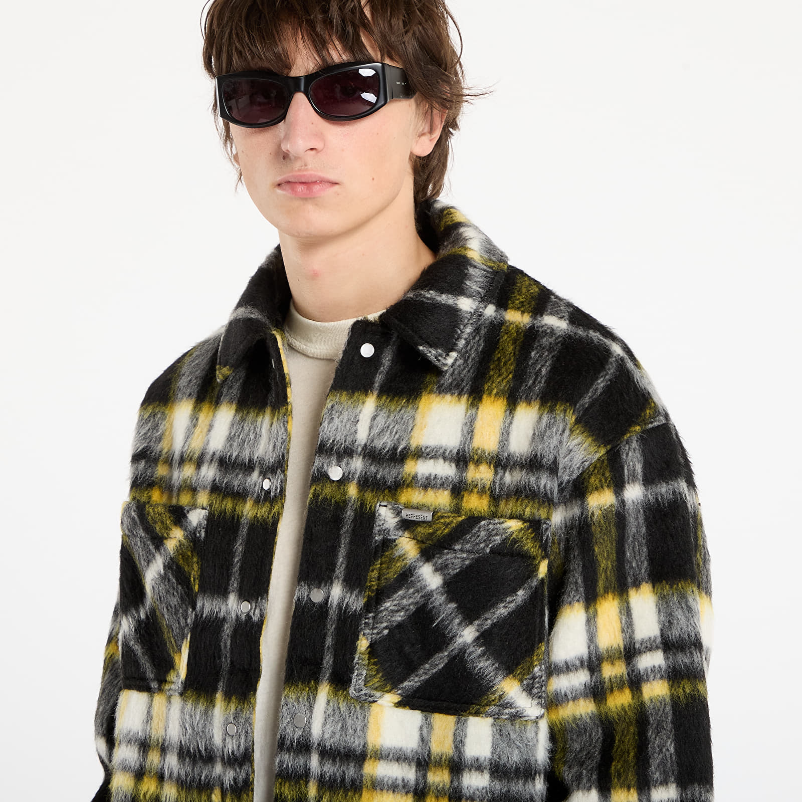 Overshirt REPRESENT Textured Overshirt Jet Black
