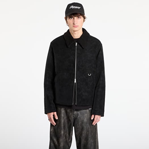 REPRESENT Shearling Jacket Jet Black