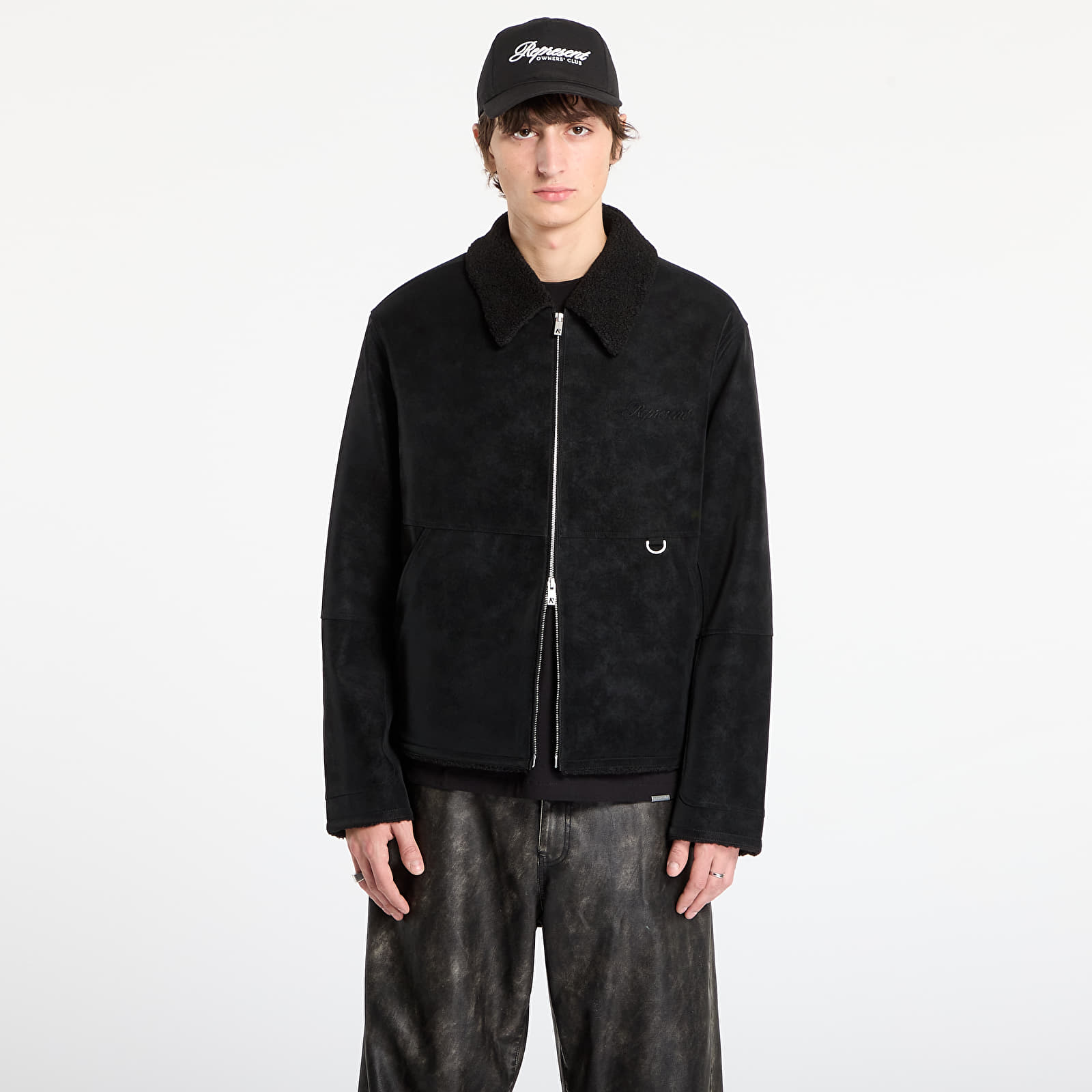 Kurtki REPRESENT Shearling Jacket Jet Black