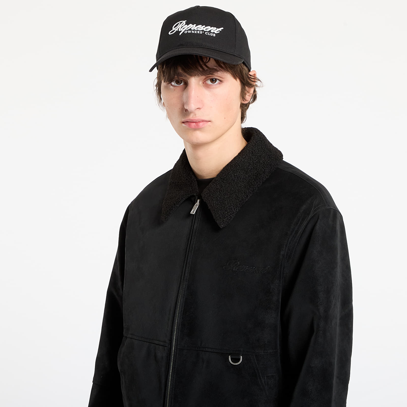 Kurtki REPRESENT Shearling Jacket Jet Black