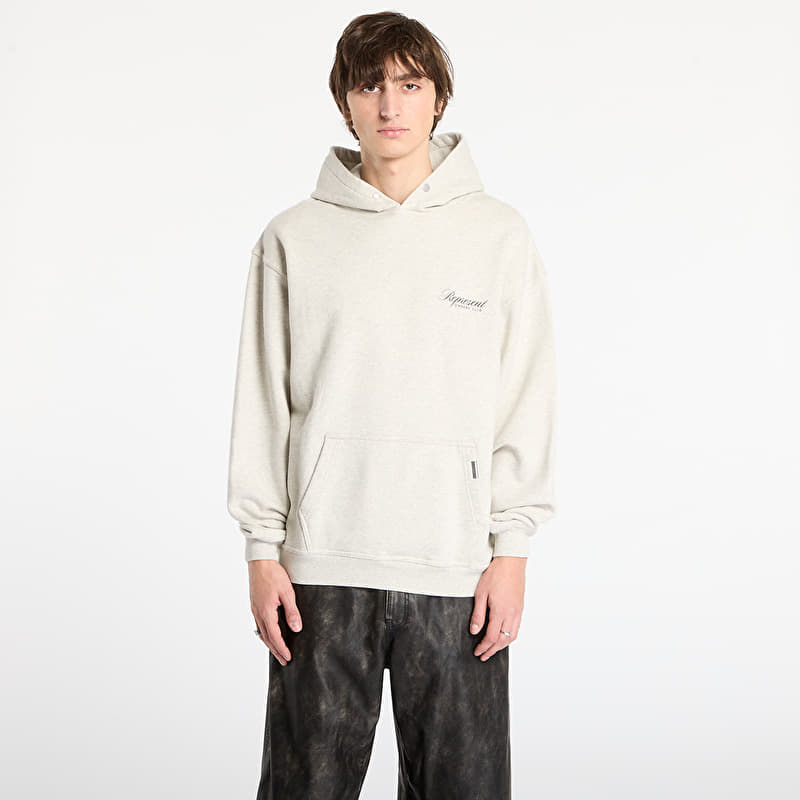 Sweatshirt REPRESENT Represent Owners Club Script Hoodie Cream Marl