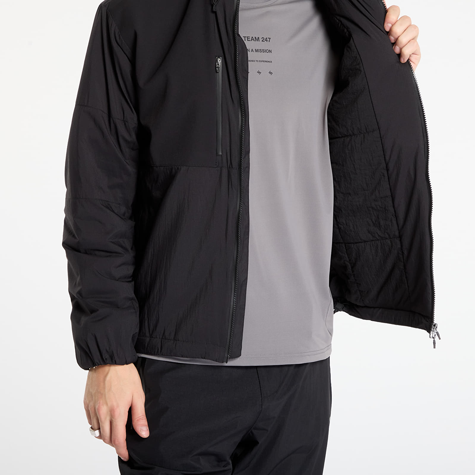 Casacos REPRESENT 247 Paneled Insulated Jacket Black