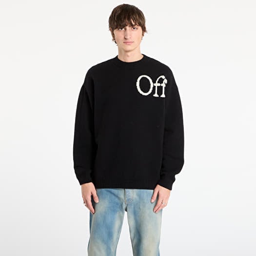Off-White Bookish Shared Knit Crewneck Black