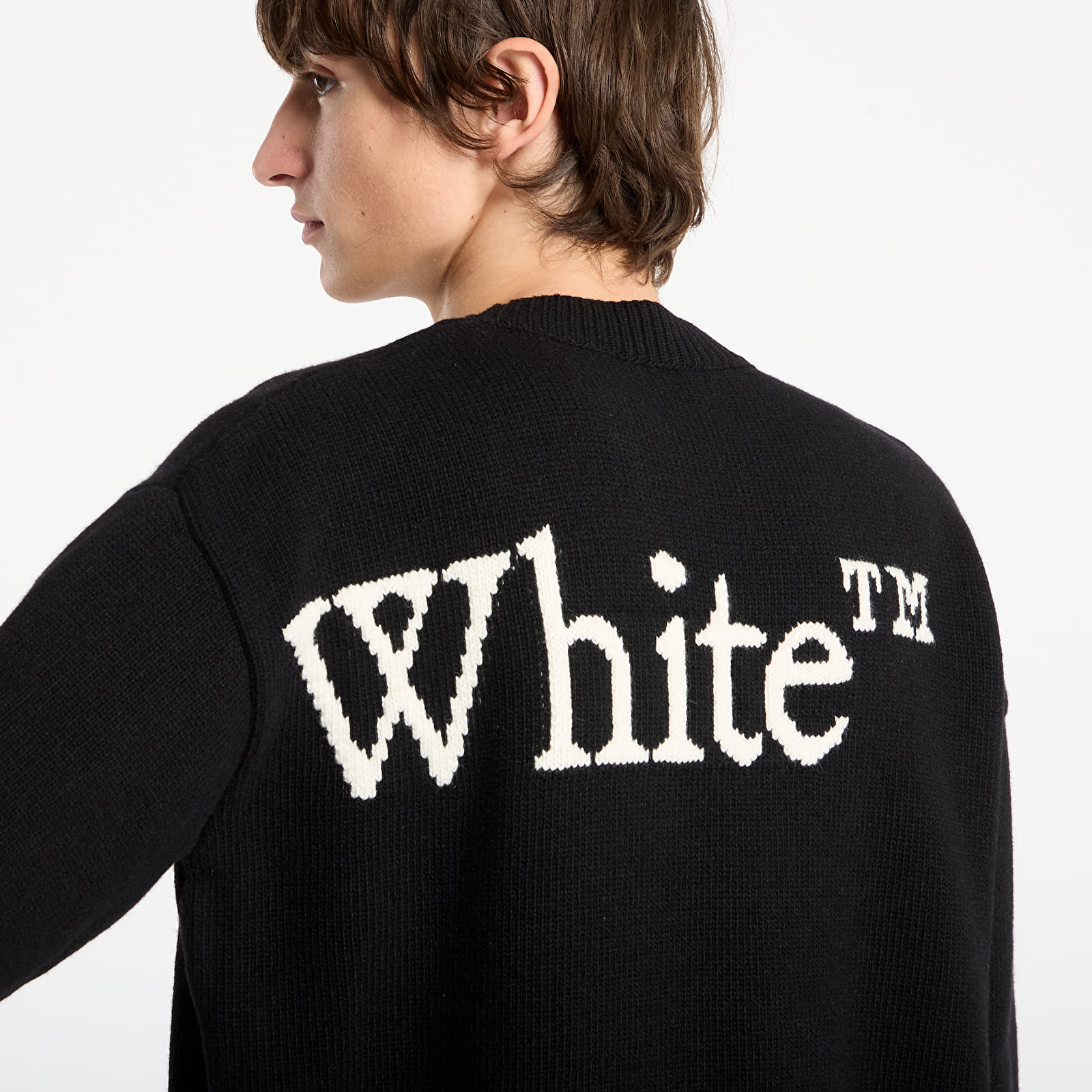Hoodies e sweatshirts Off-White Bookish Shared Knit Crewneck Black