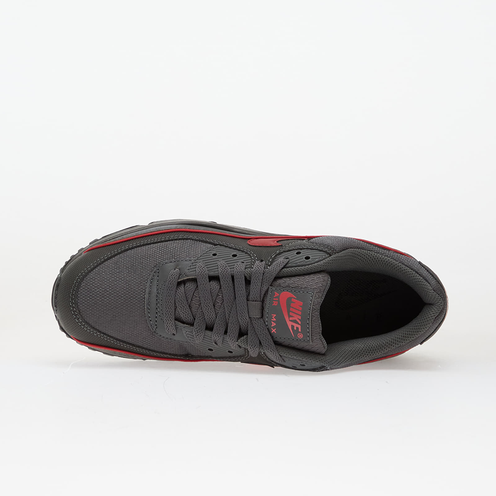 Sko til mænd Nike Air Max 90 Premium Iron Grey/ University Red-Black