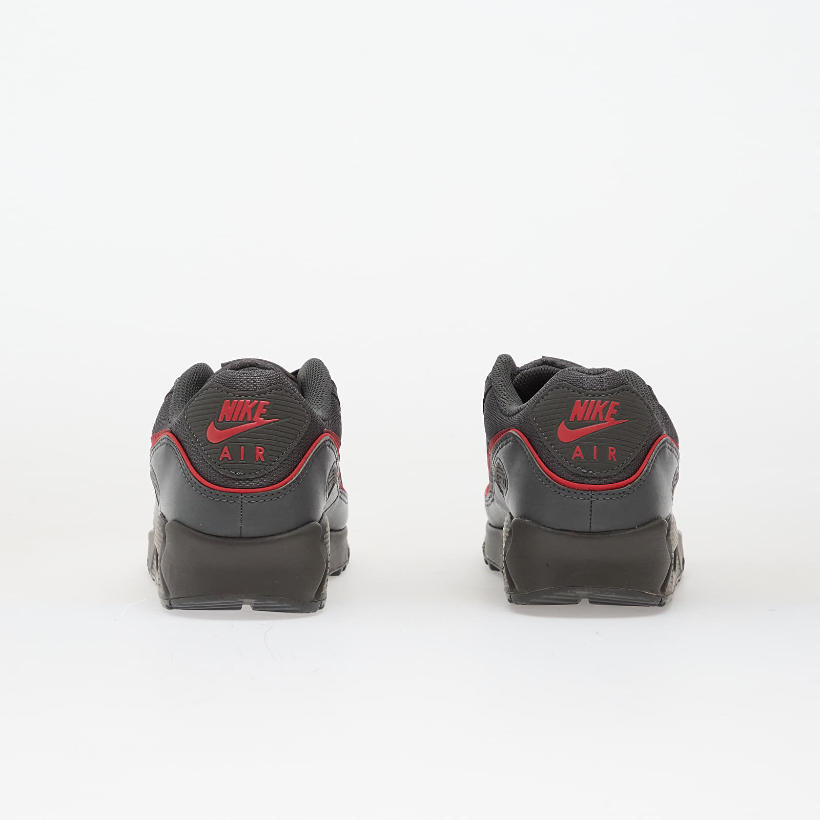 Sko til mænd Nike Air Max 90 Premium Iron Grey/ University Red-Black