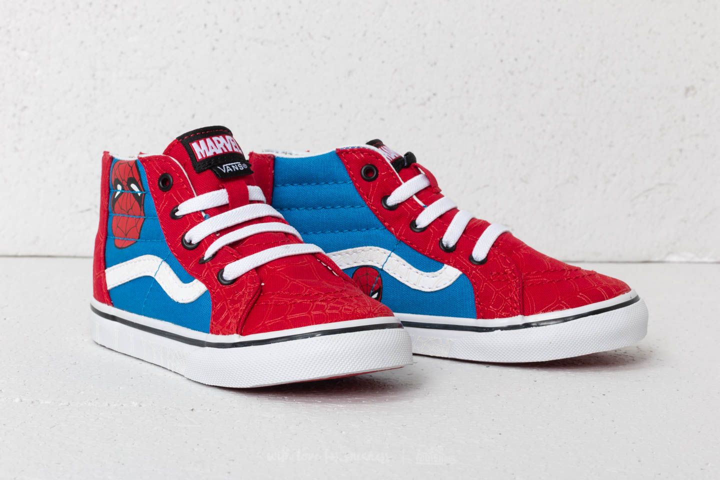 Vans spiderman shoes kids hotsell