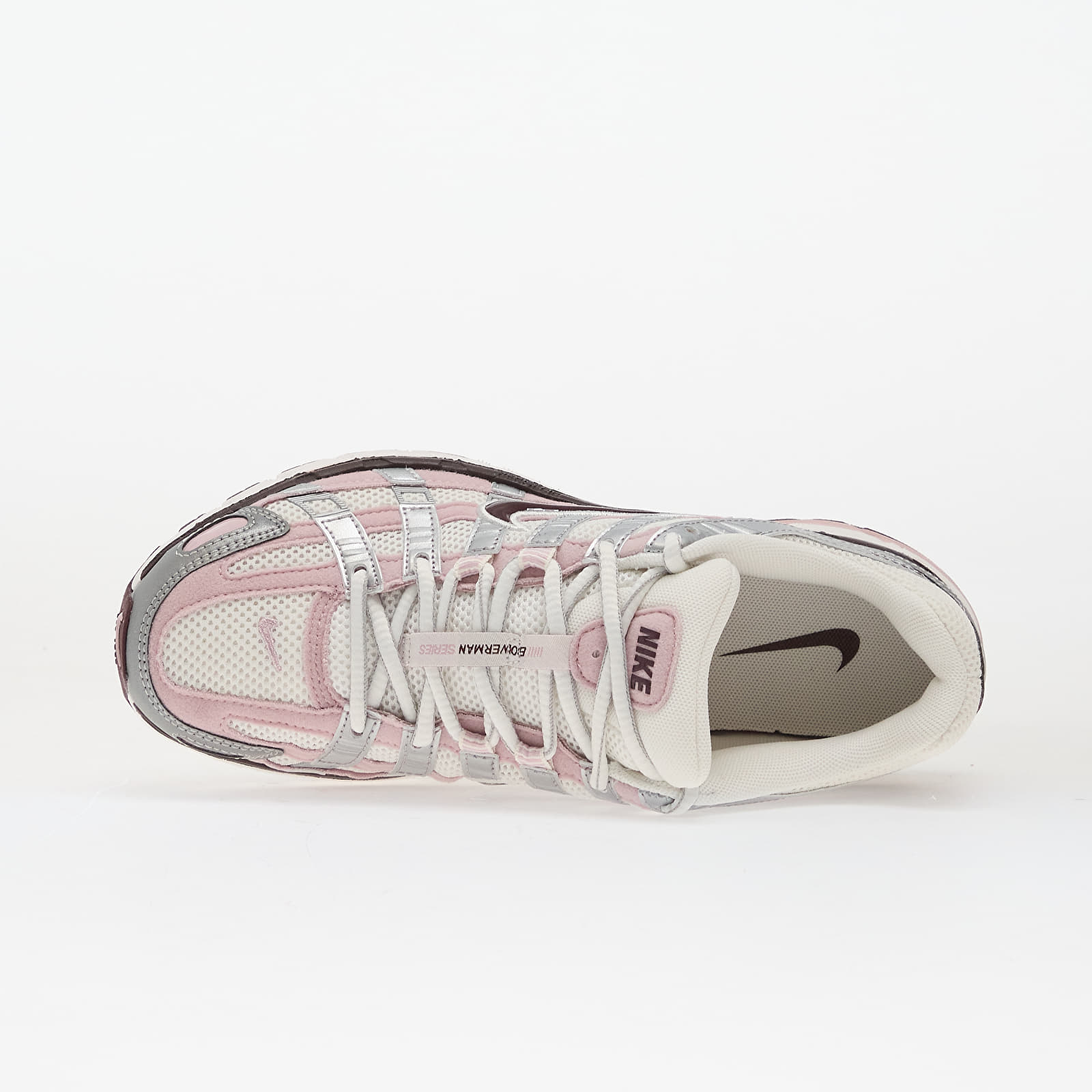 Sapatos de mulher Nike W P-6000 Summit White/ Plum Chalk-Metallic Silver