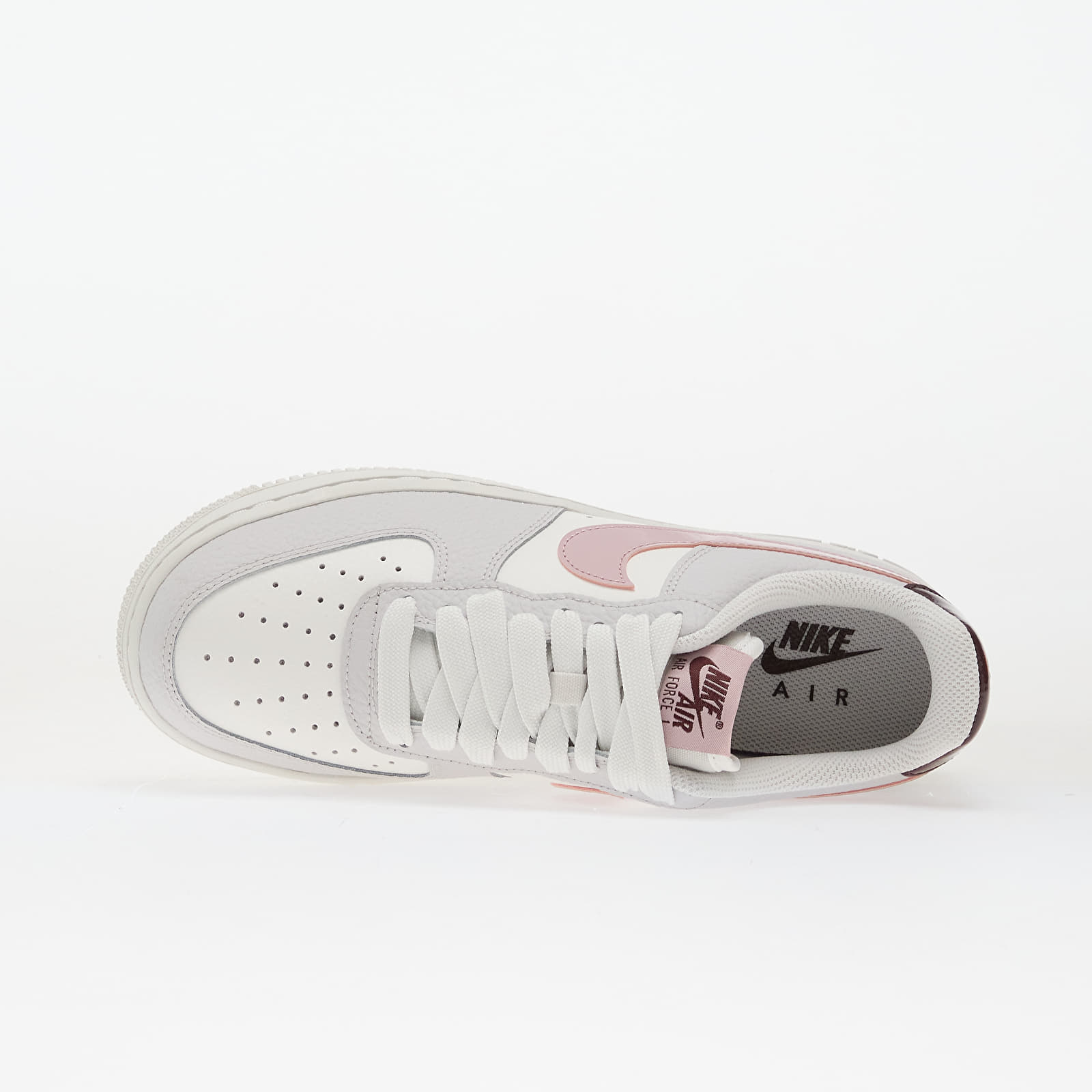 Дамски кецове и обувки Nike W Air Force 1 '07 Summit White/ Plum Chalk-Vast Grey