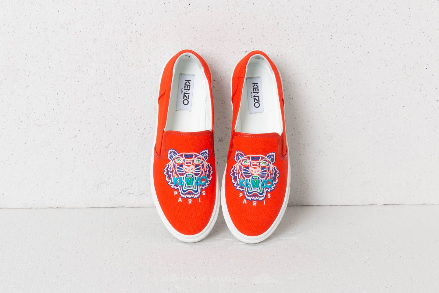 Damesschoenen Kenzo K-Skate Tiger Sneakers Orange