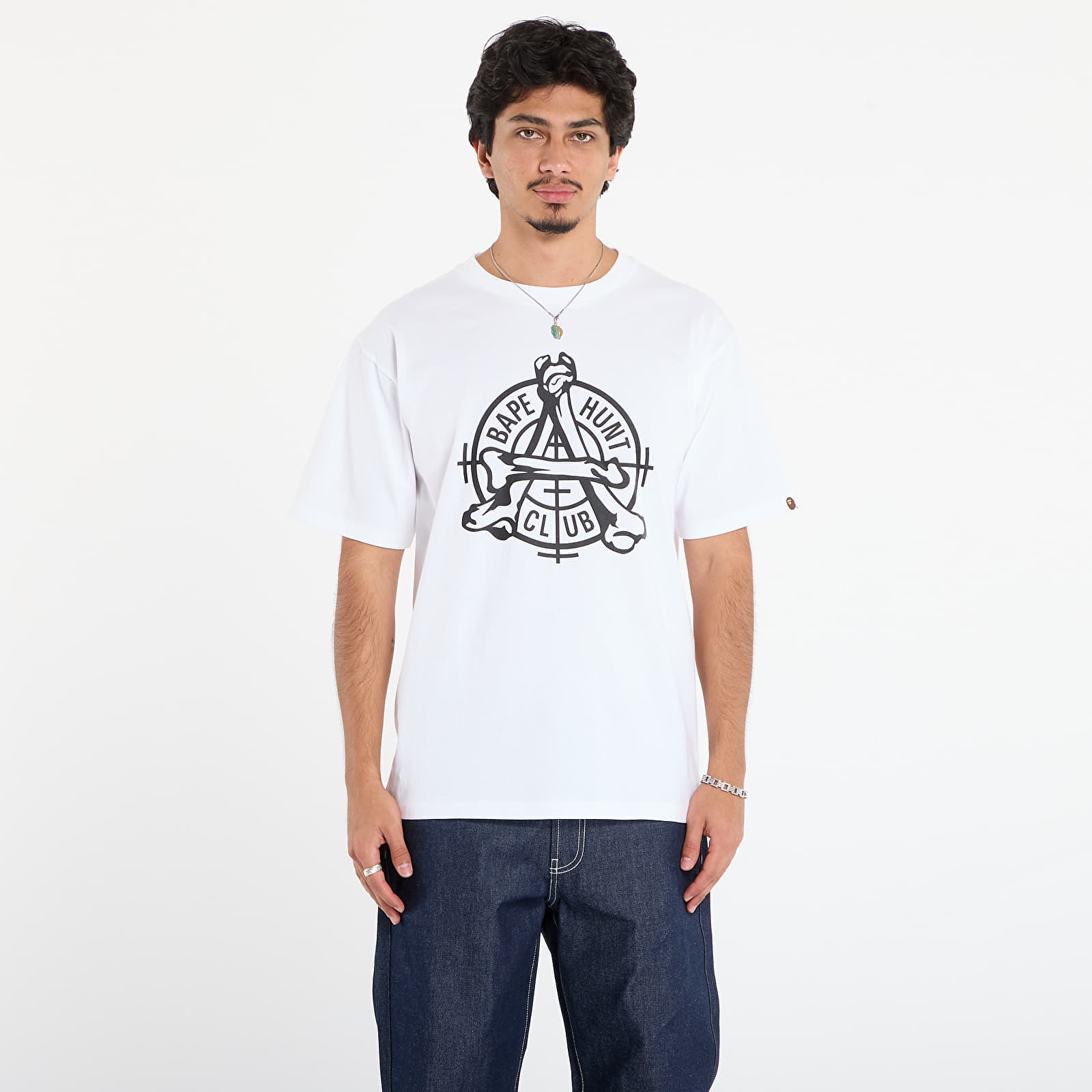 Tricou A BATHING APE Bape Hunt Club Tee White XXL