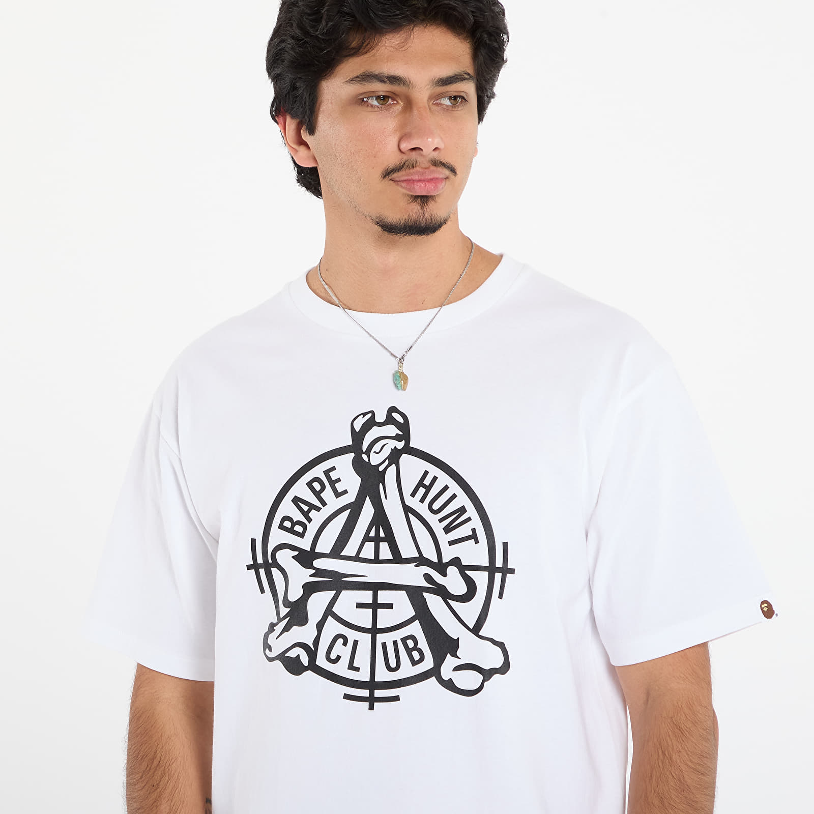 Тениски A BATHING APE Bape Hunt Club Tee White