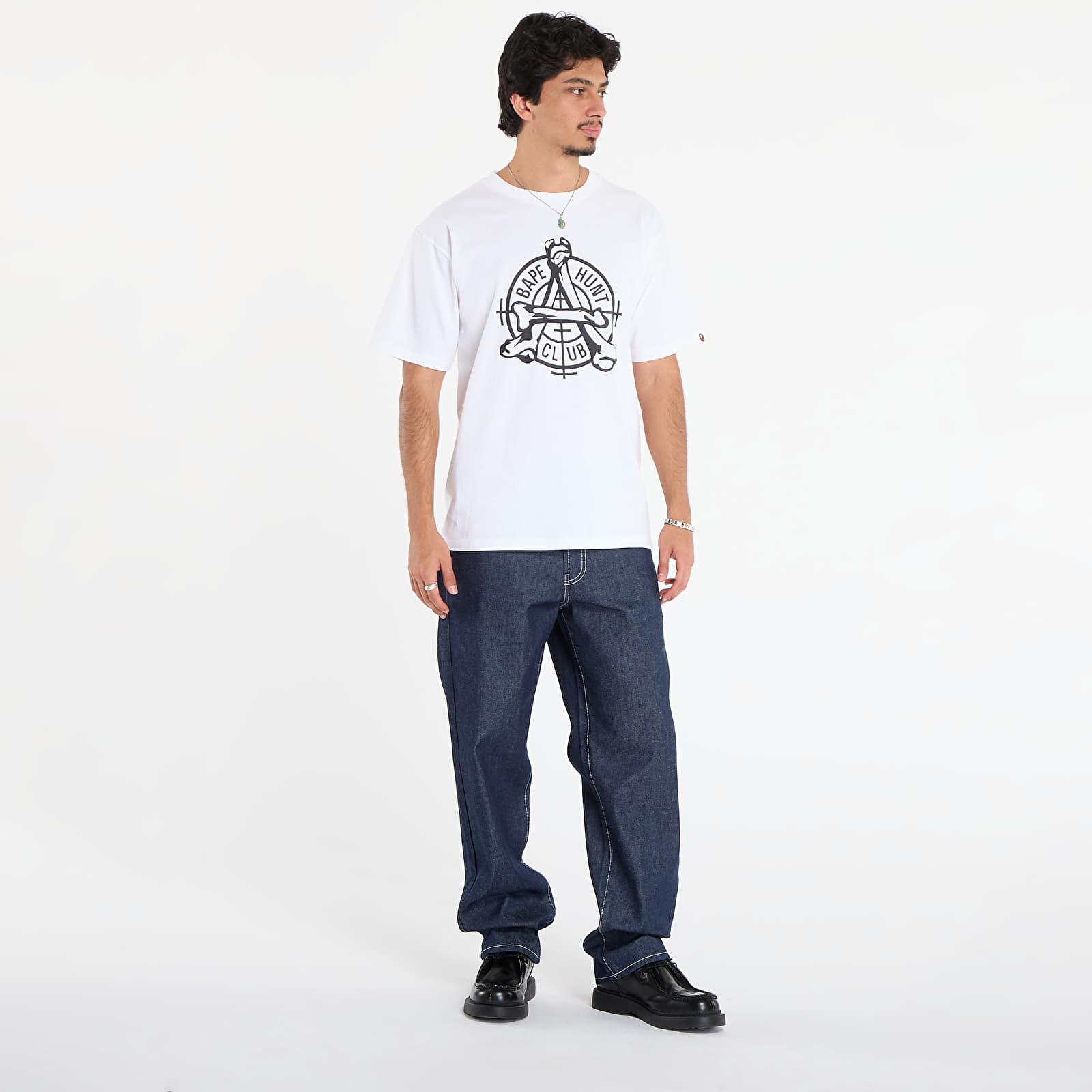 Тениски A BATHING APE Bape Hunt Club Tee White