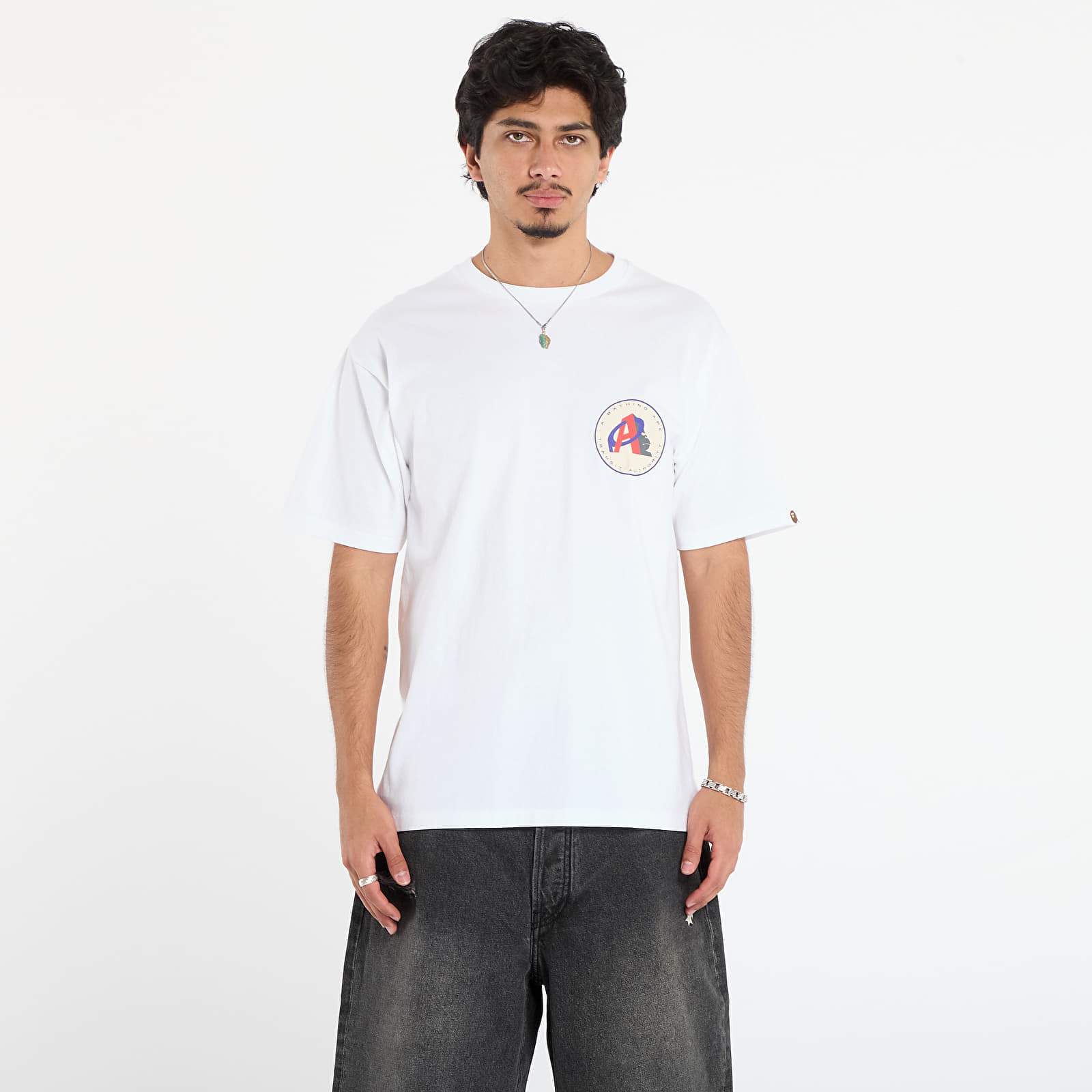 Tricou A BATHING APE Ape Transit Authority Tee White L