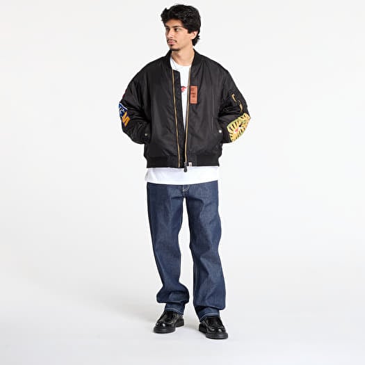 Men's jackets A BATHING APE Shark Ma-1 Black (001HJL801003MBLK