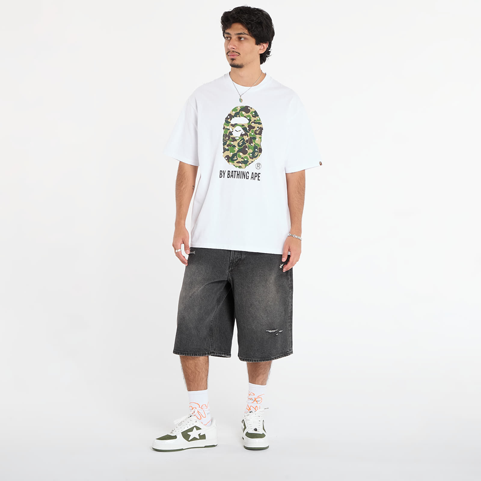 Тениски A BATHING APE Abc Dot Camo By Bathing Ape Relaxed Fit Tee White