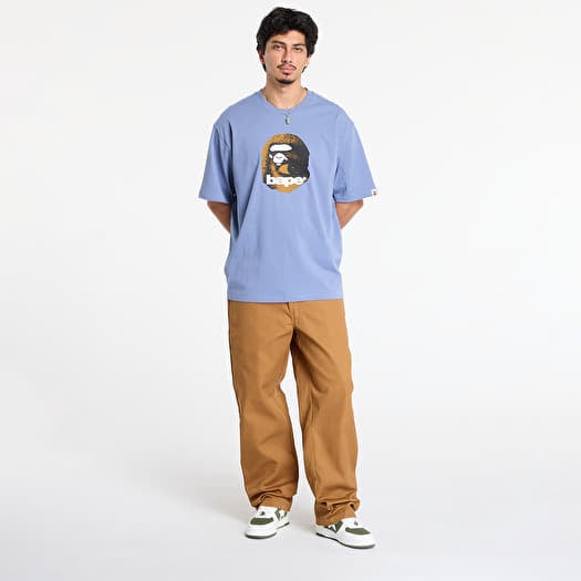 A BATHING APE Ape Head Relaxed Fit Tee Navy